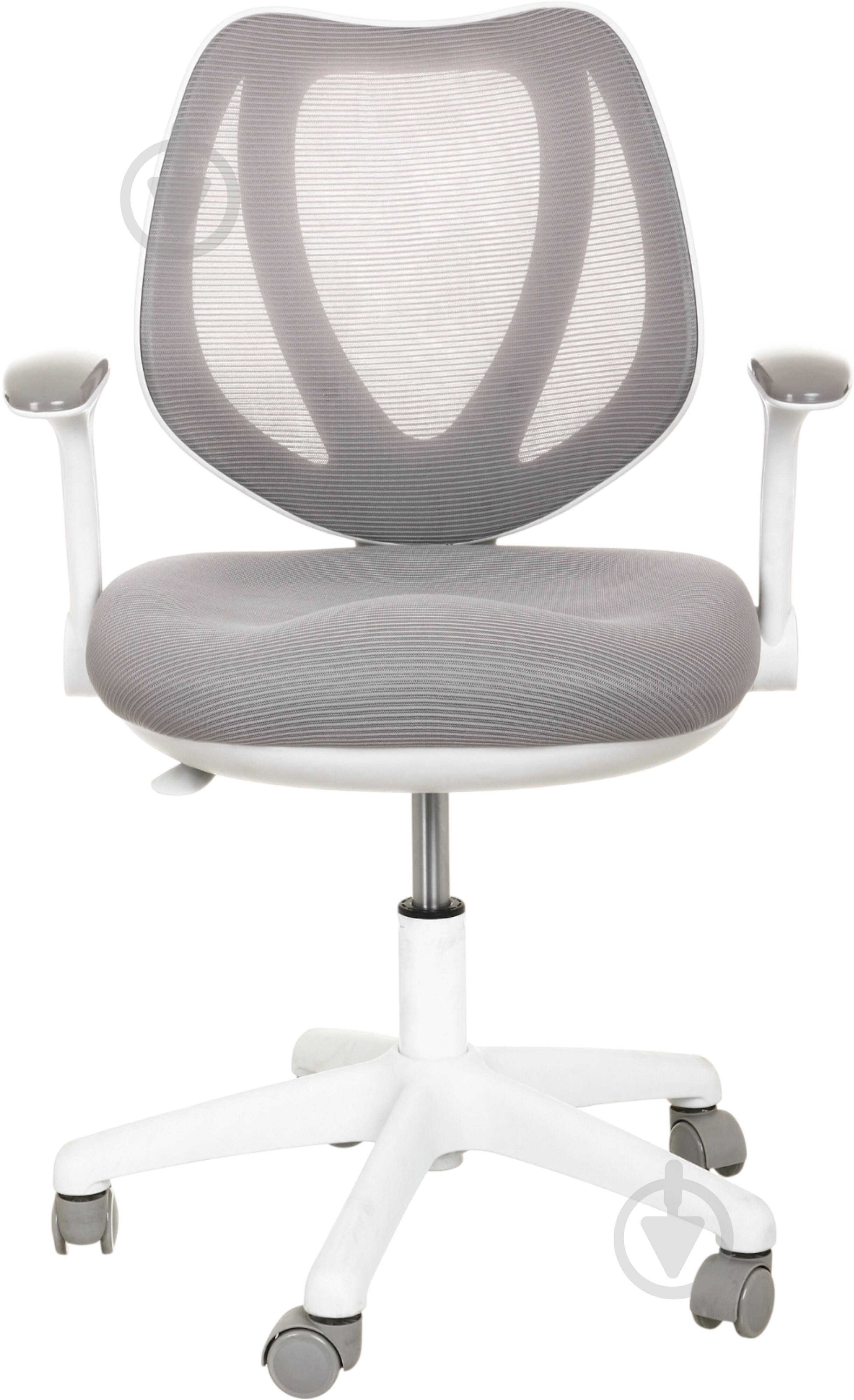 Крісло ігрове Центр Меблів Генрі біло-сірий - фото 1