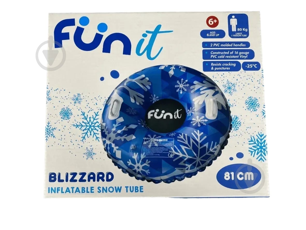 Тюбинг Bottari BLIZZARD 81 см синий 72002-IS - фото 3