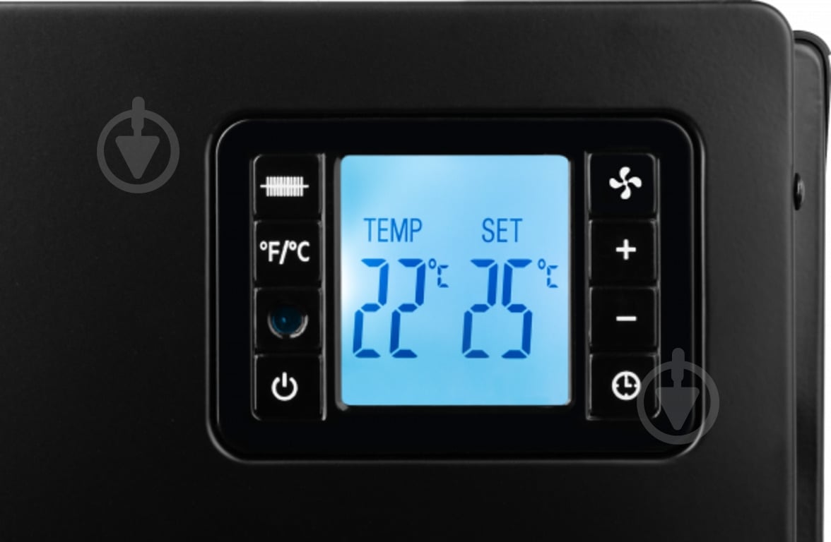 Конвектор електричний ECG TK 2080 DR Black - фото 3