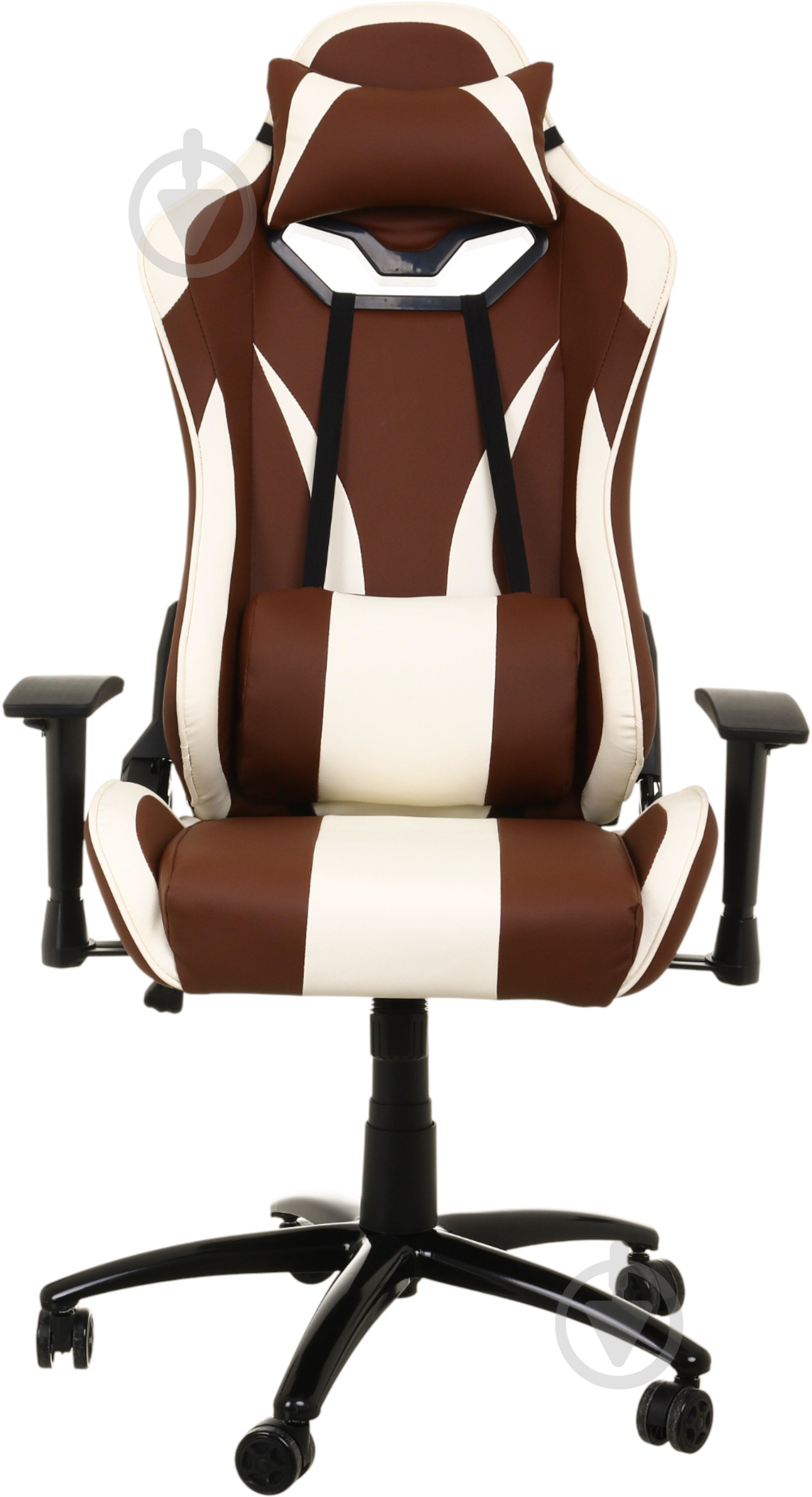 Кресло игровое Центр Меблів Тоби ALB225 коричнево-бежевый - фото 2