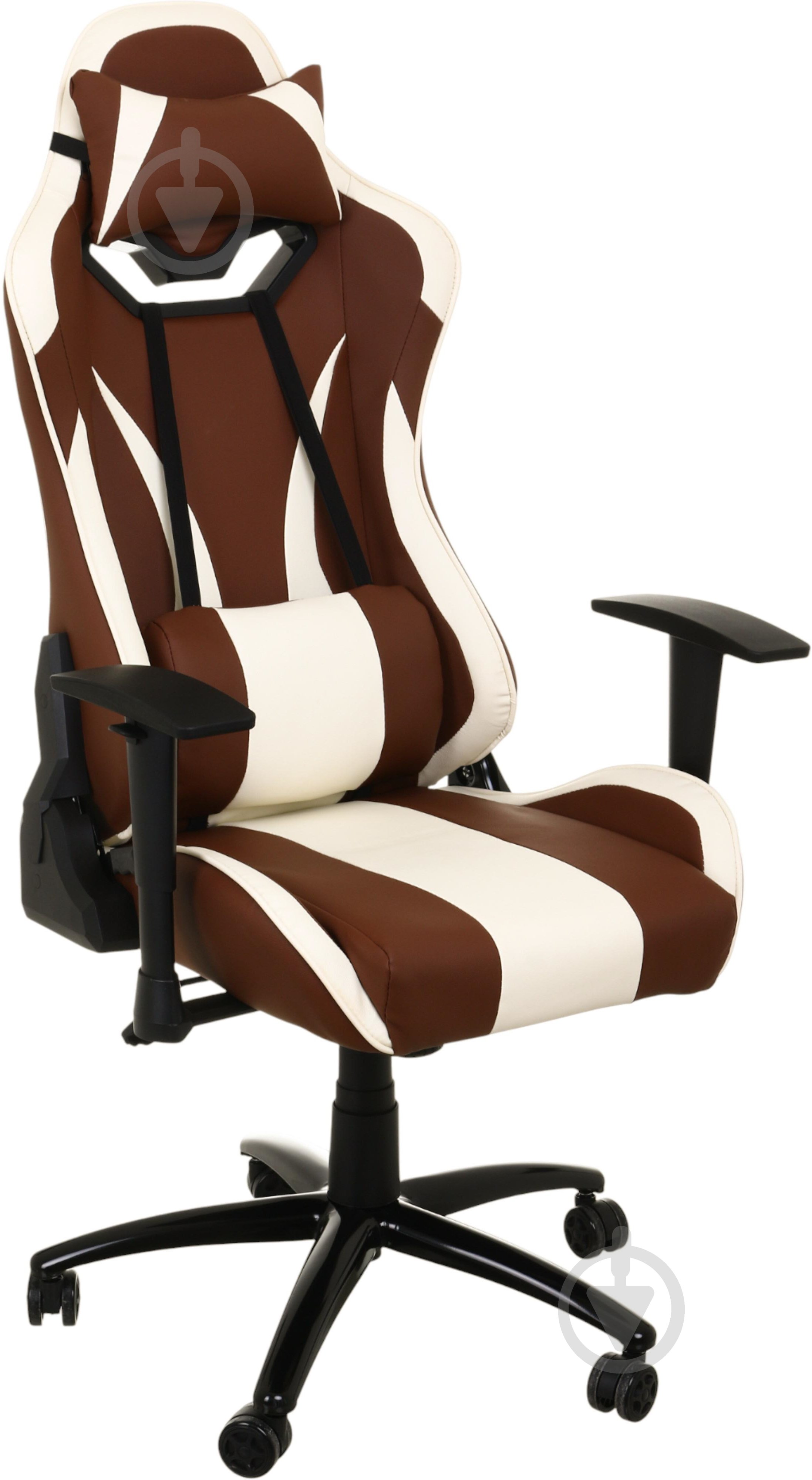 Кресло игровое Центр Меблів Тоби ALB225 коричнево-бежевый - фото 1