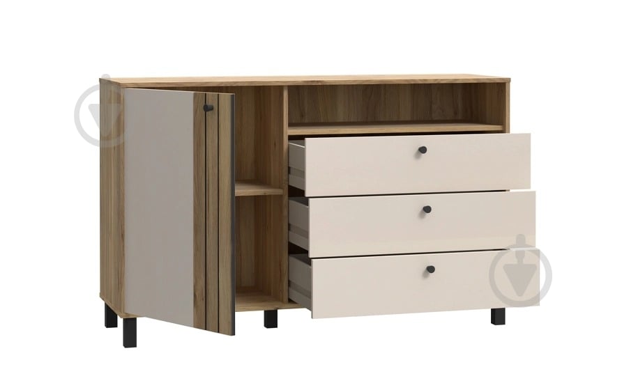 Комод Forte Meble Келліс 1381x870x420 мм дуб маувелла/молочний - фото 3 Комод Forte Meble Келліс 1381x870x420 мм дуб маувелла/молочний - фото 3