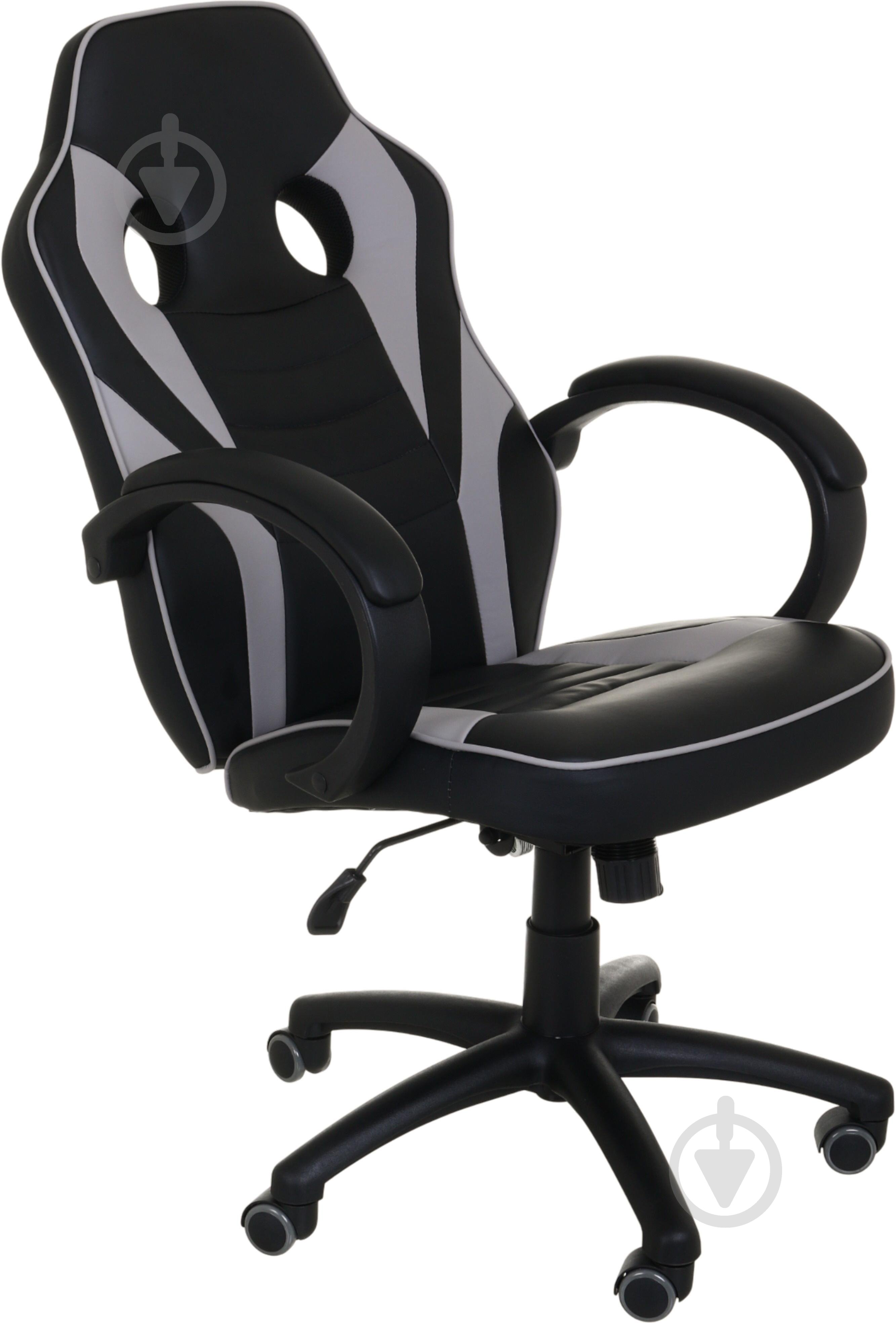 Кресло игровое Центр Меблів Идрис черно-серый - фото 2 Кресло игровое Центр Меблів Идрис черно-серый - фото 2