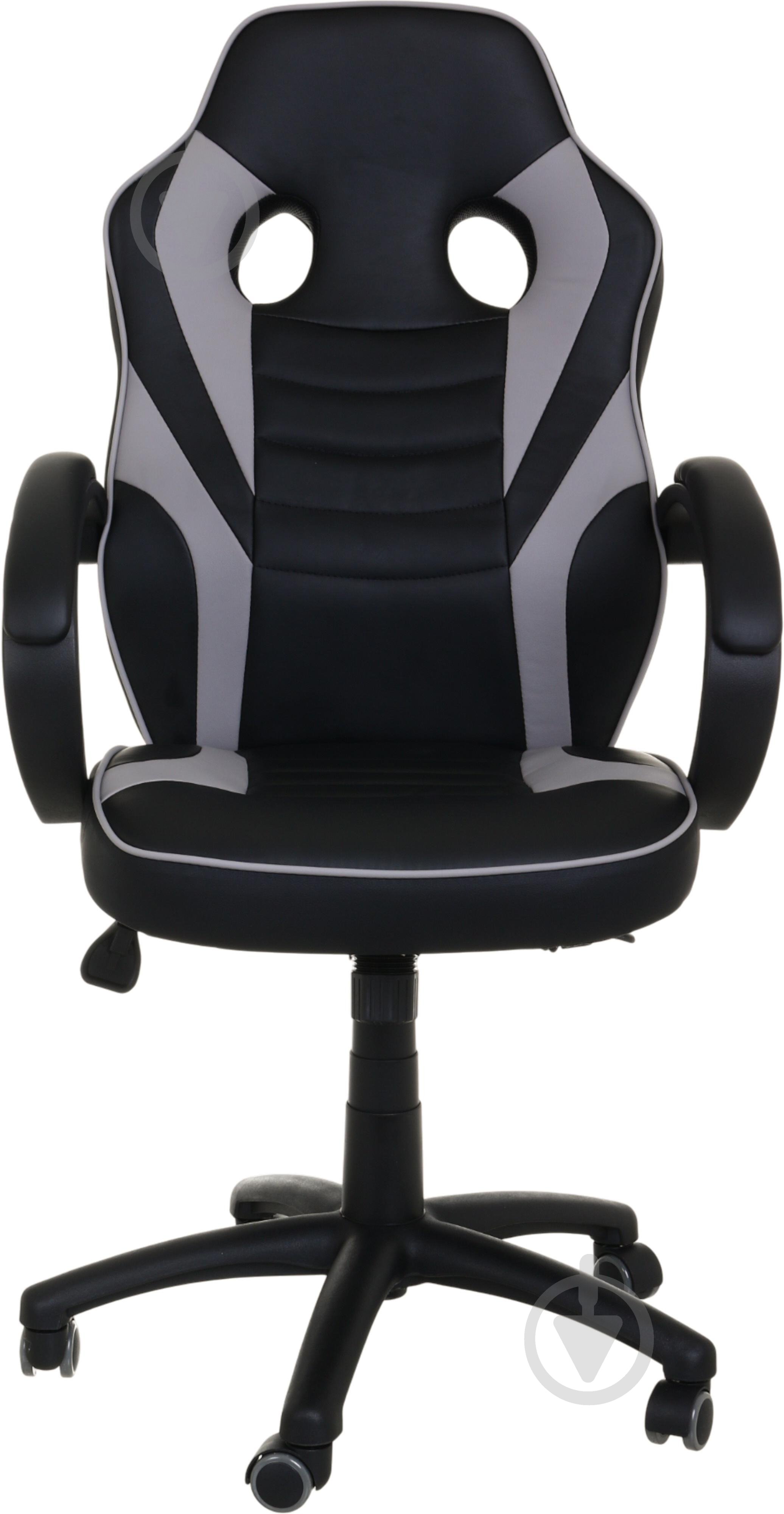 Кресло игровое Центр Меблів Идрис черно-серый - фото 3 Кресло игровое Центр Меблів Идрис черно-серый - фото 3