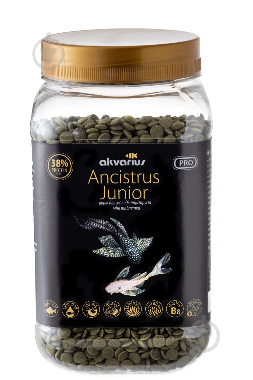 Корм Акваріус Ancistrus Junior мини-таблетки 350 г - фото 1