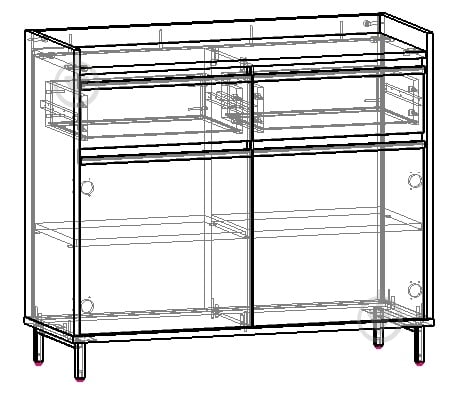 Комод Вісент 2ш+2дв ГБ06 1020x900x400 мм білий/мармур чорний - фото 2 Комод Вісент 2ш+2дв ГБ06 1020x900x400 мм білий/мармур чорний - фото 2