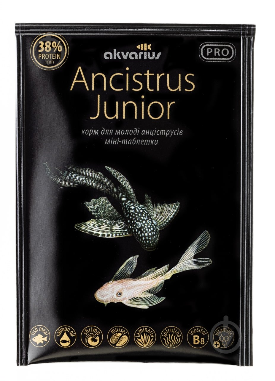 Корм Акваріус Ancistrus Junior мини-таблетки 40 г - фото 1 Корм Акваріус Ancistrus Junior мини-таблетки 40 г - фото 1