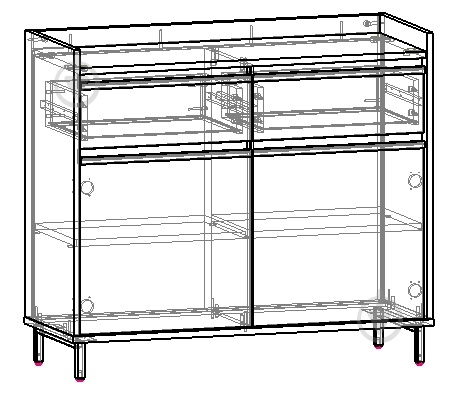 Комод Вісент 2ш+2дв ГБ06 1020x900x400 мм сірий/мармур чорний - фото 2 Комод Вісент 2ш+2дв ГБ06 1020x900x400 мм сірий/мармур чорний - фото 2