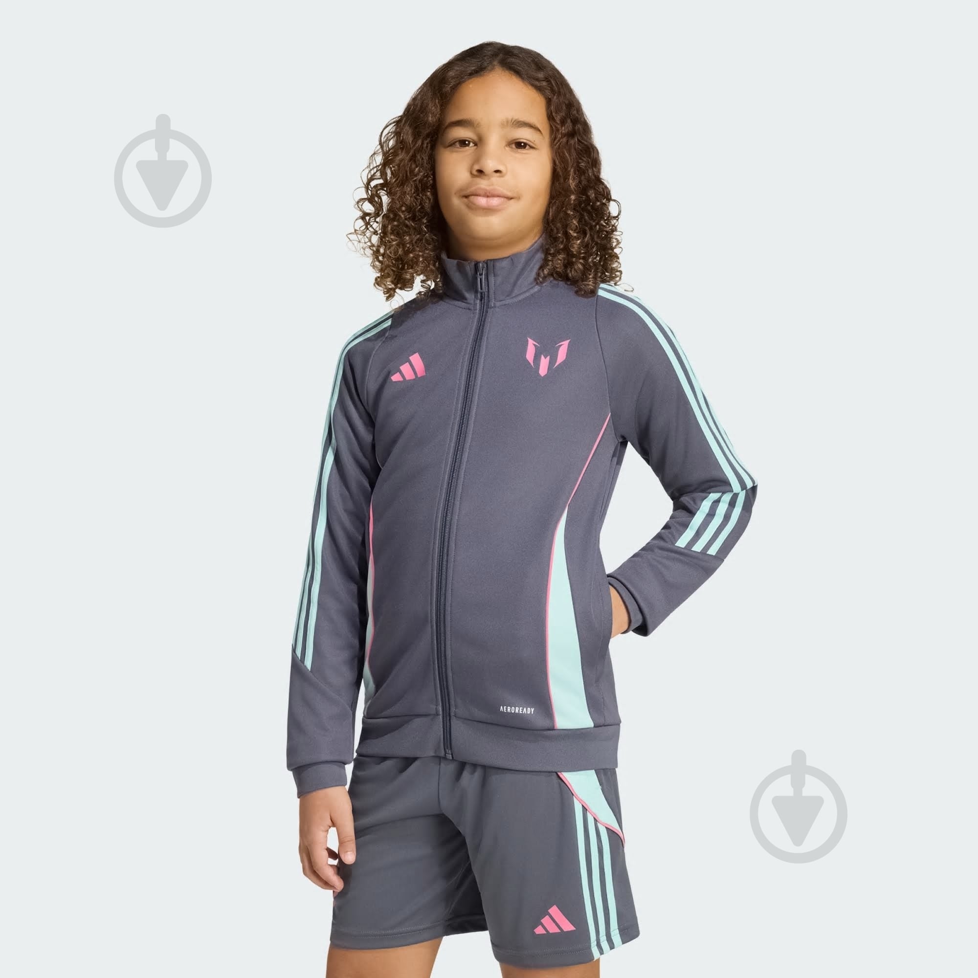 Ветровка Adidas Messi Jkt KD6426 разноцветный - фото 1