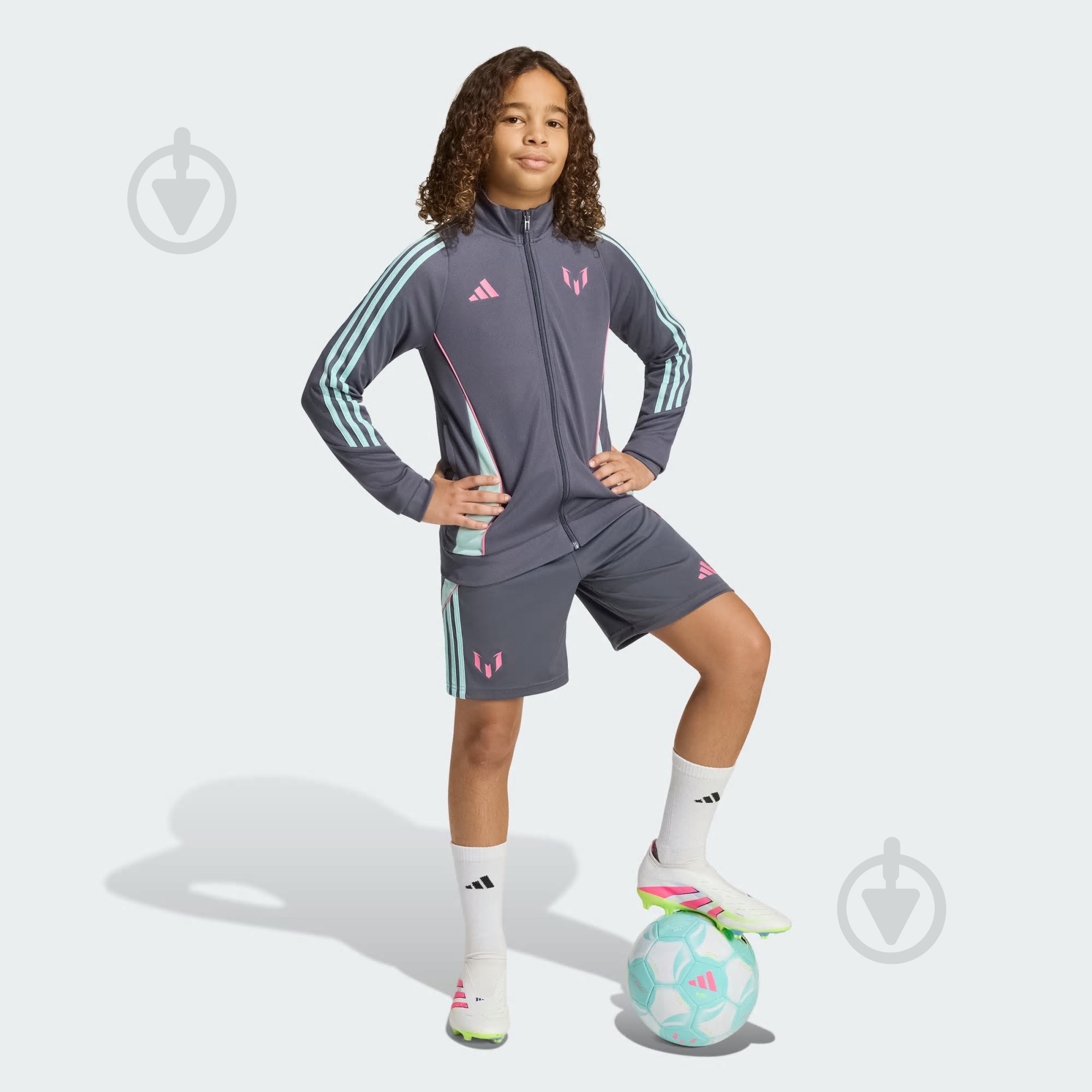Ветровка Adidas Messi Jkt KD6426 разноцветный - фото 3