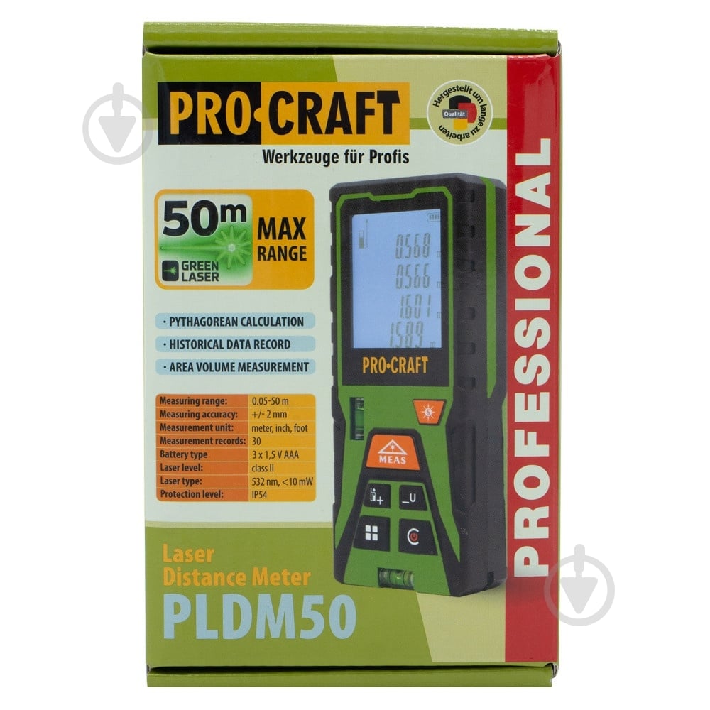 Дальномер лазерный ProCraft PLDM-50 000503 - фото 12