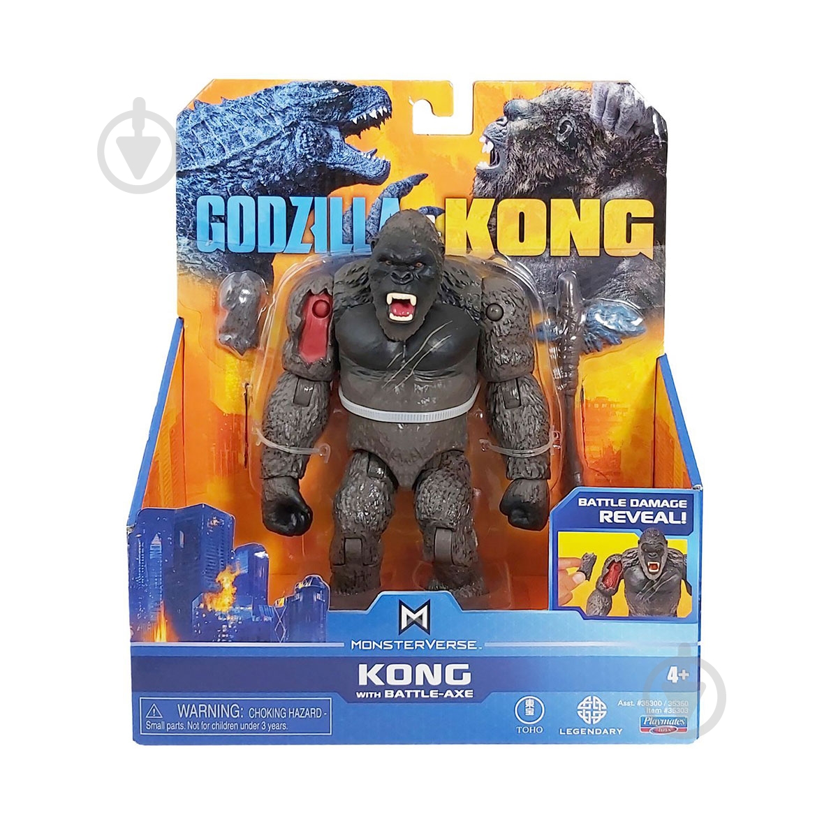 Фігурка GODZILLA VS. KONG Конг з бойовою сокирою 35303 - фото 6