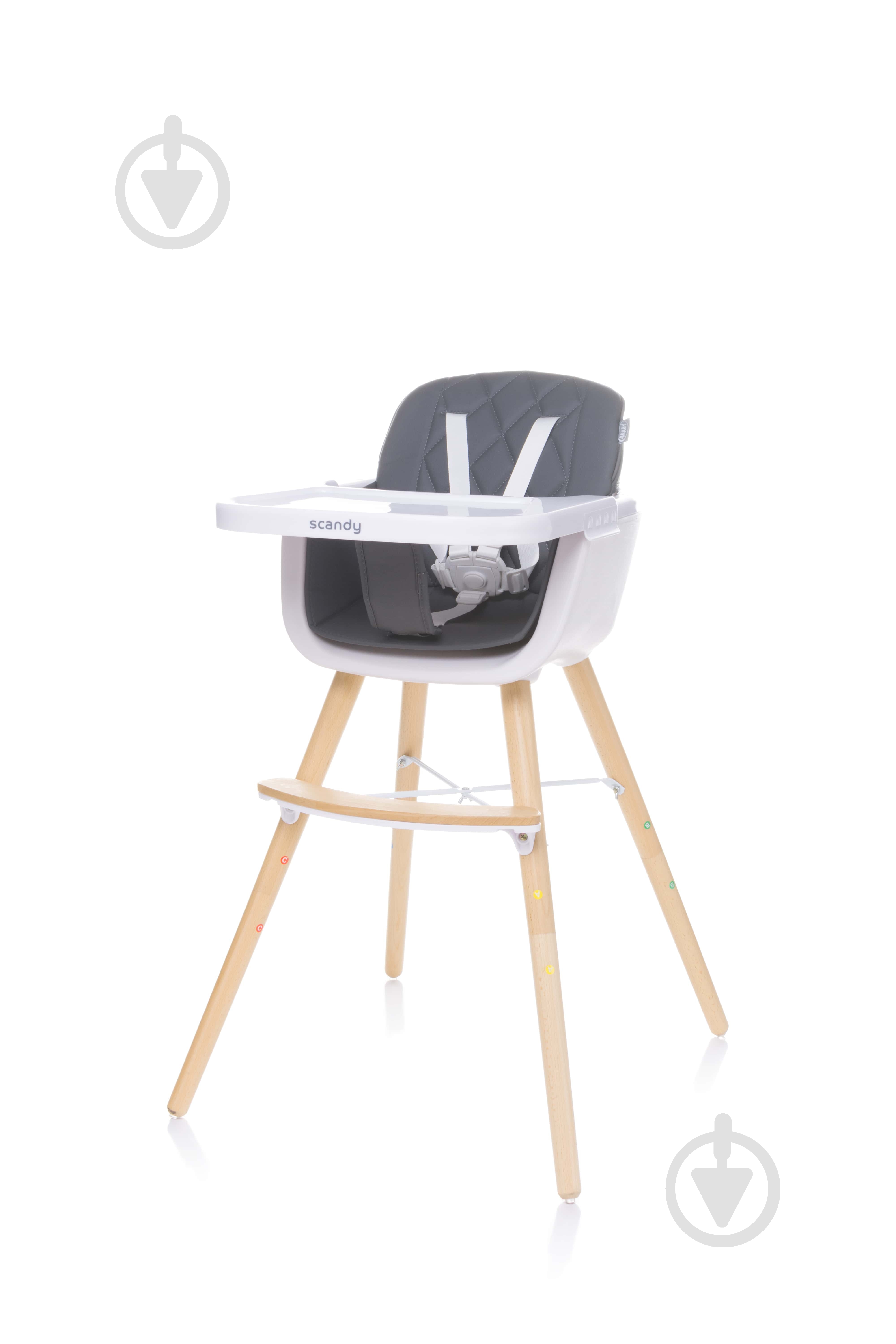 Стульчик для кормления 4Baby Scandy dark grey 4SC06 - фото 1