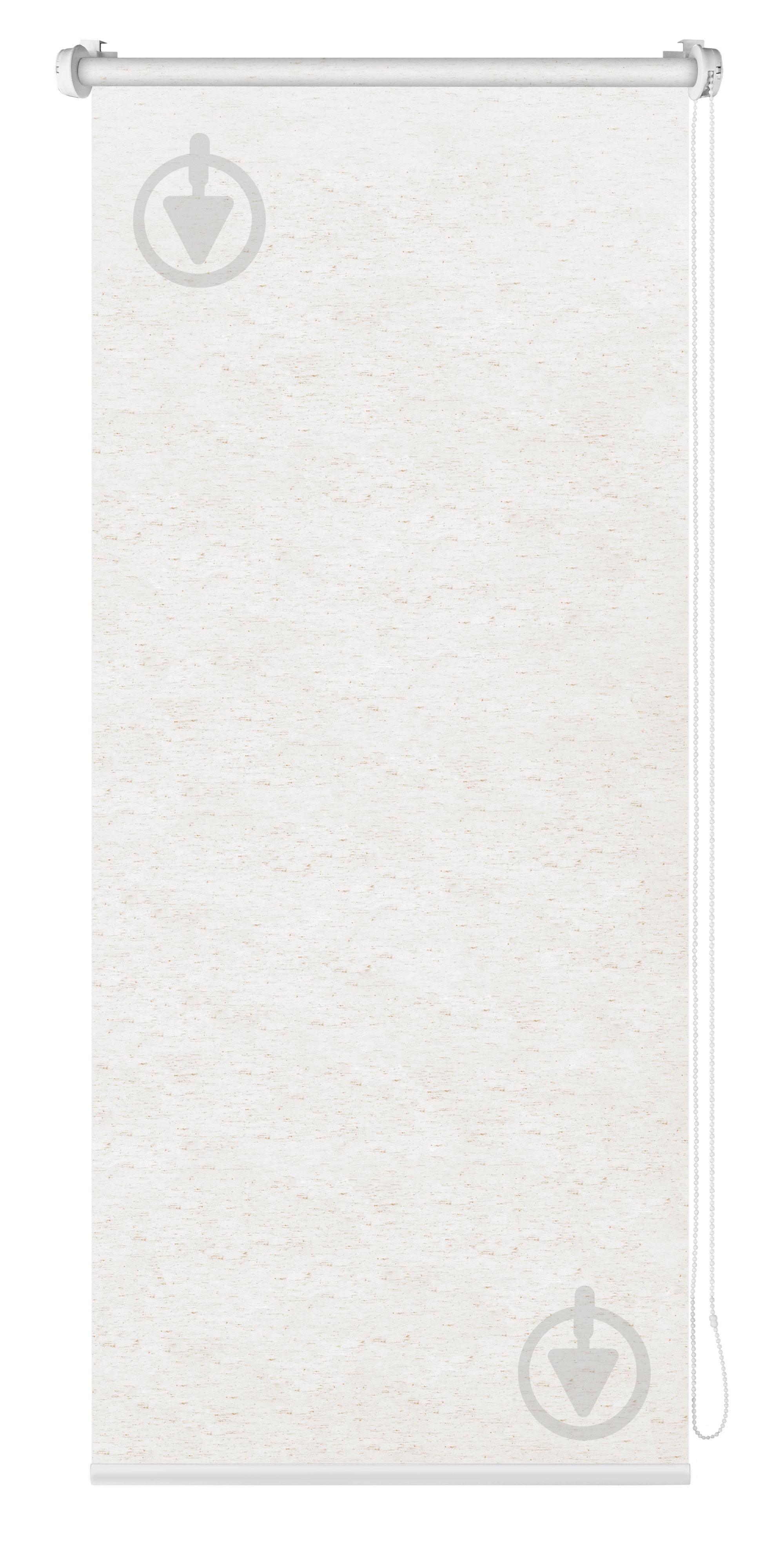Ролета мини РОЛЛОТЕКС с фиксацией на струне Flax 45x150 см натуральная - фото 1