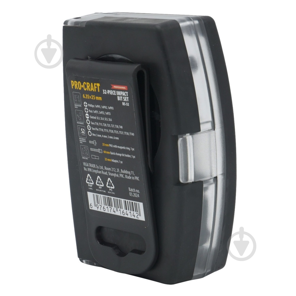 Набор бит ProCraft BS-32 (inner box) 32 шт. 000034 - фото 2 Набор бит ProCraft BS-32 (inner box) 32 шт. 000034 - фото 2