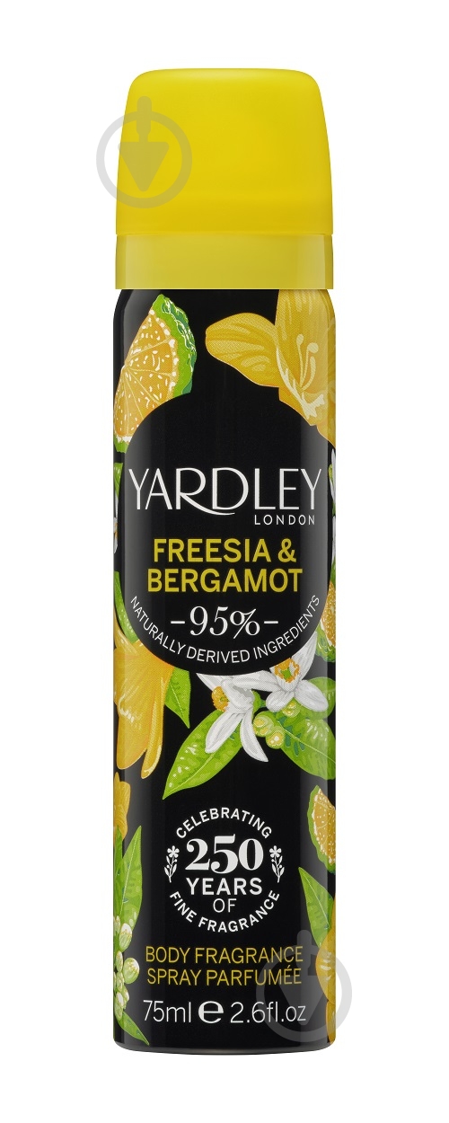Дезодорант парфумований для жінок Yardley Freesia & Bergamot 75 мл - фото 1