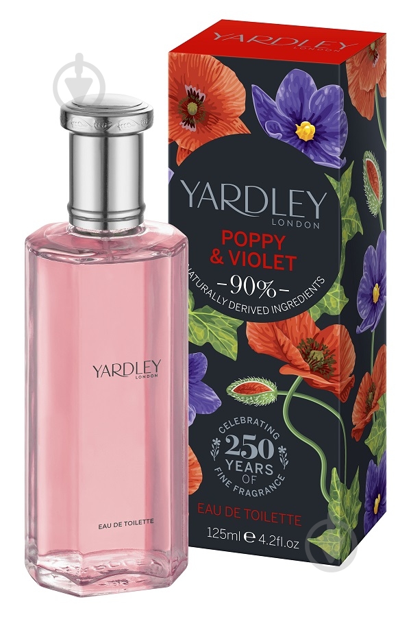 Туалетна вода Yardley Poppy & Violet 125 мл - фото 1