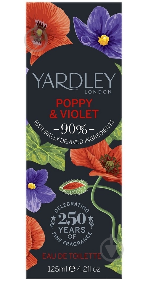 Туалетна вода Yardley Poppy & Violet 125 мл - фото 3
