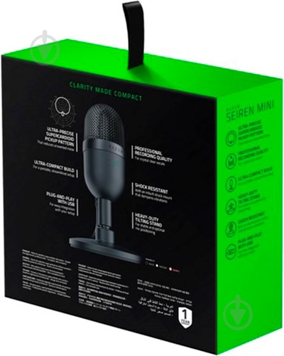 Мікрофон Razer Seiren mini RZ19-03450100-R3M1 - фото 5 Мікрофон Razer Seiren mini RZ19-03450100-R3M1 - фото 5