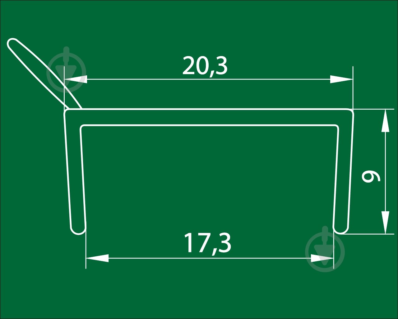 Цокольный уплотнитель DC 18 мм длина 3 м прозрачный - фото 2