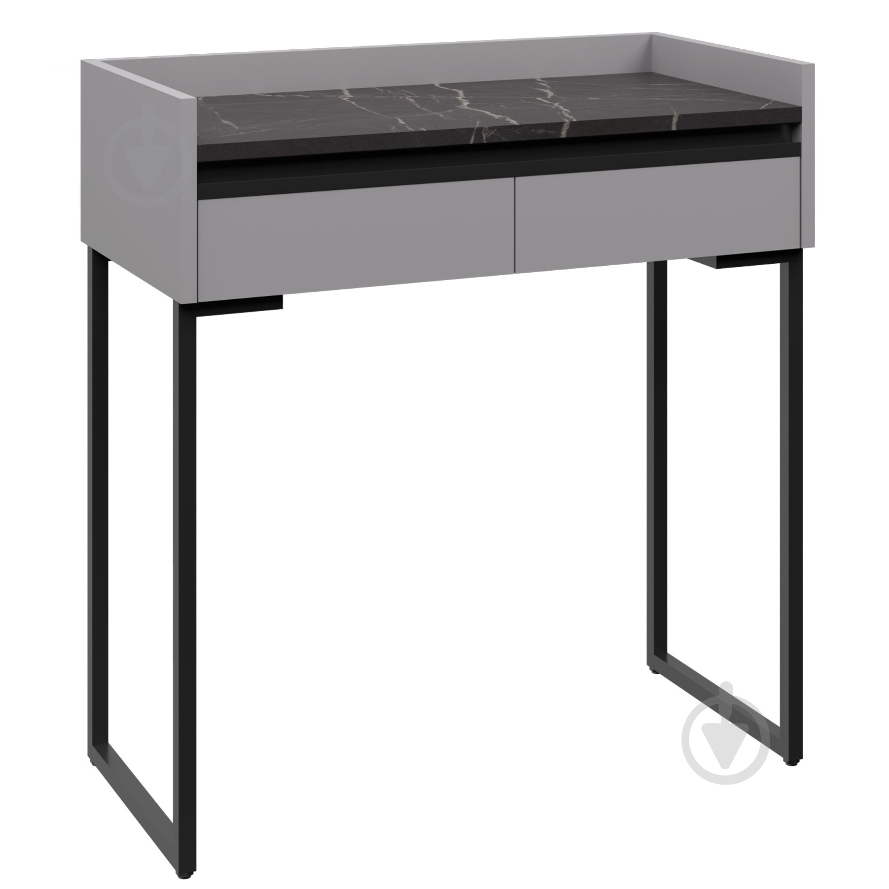 Столик туалетний Вісент 2ш ГБ03 900х850х400 мм сірий / мармур чорний - фото 1 Столик туалетний Вісент 2ш ГБ03 900х850х400 мм сірий / мармур чорний - фото 1