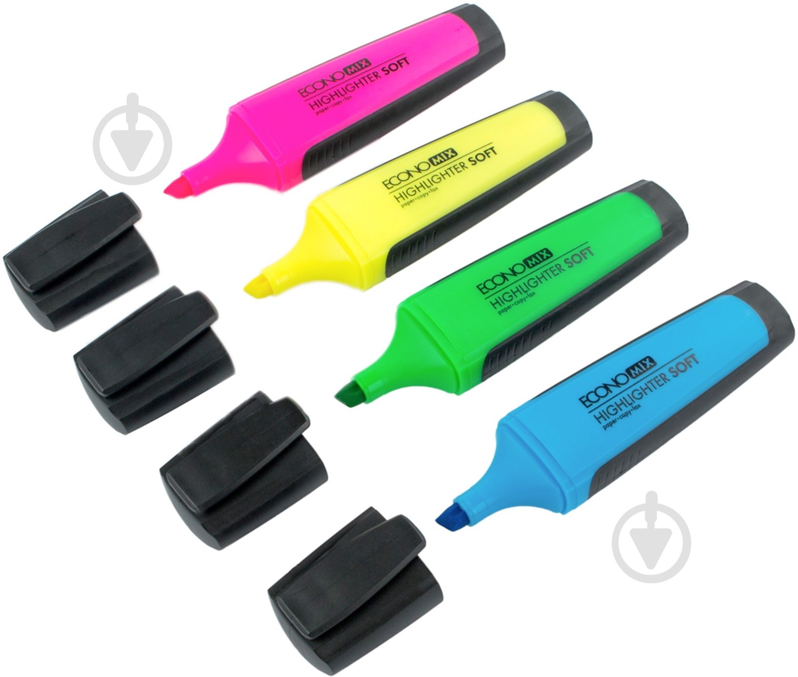 Набор текстовых маркеров Economix Soft 2-5 мм 4 шт. E11005 разноцветный - фото 1
