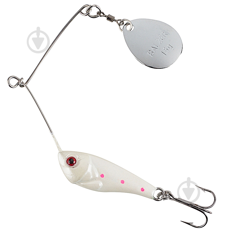 Спиннербейт Balzer Micro Spinner Baits 5 г White-Pink - фото 1 Спиннербейт Balzer Micro Spinner Baits 5 г White-Pink - фото 1