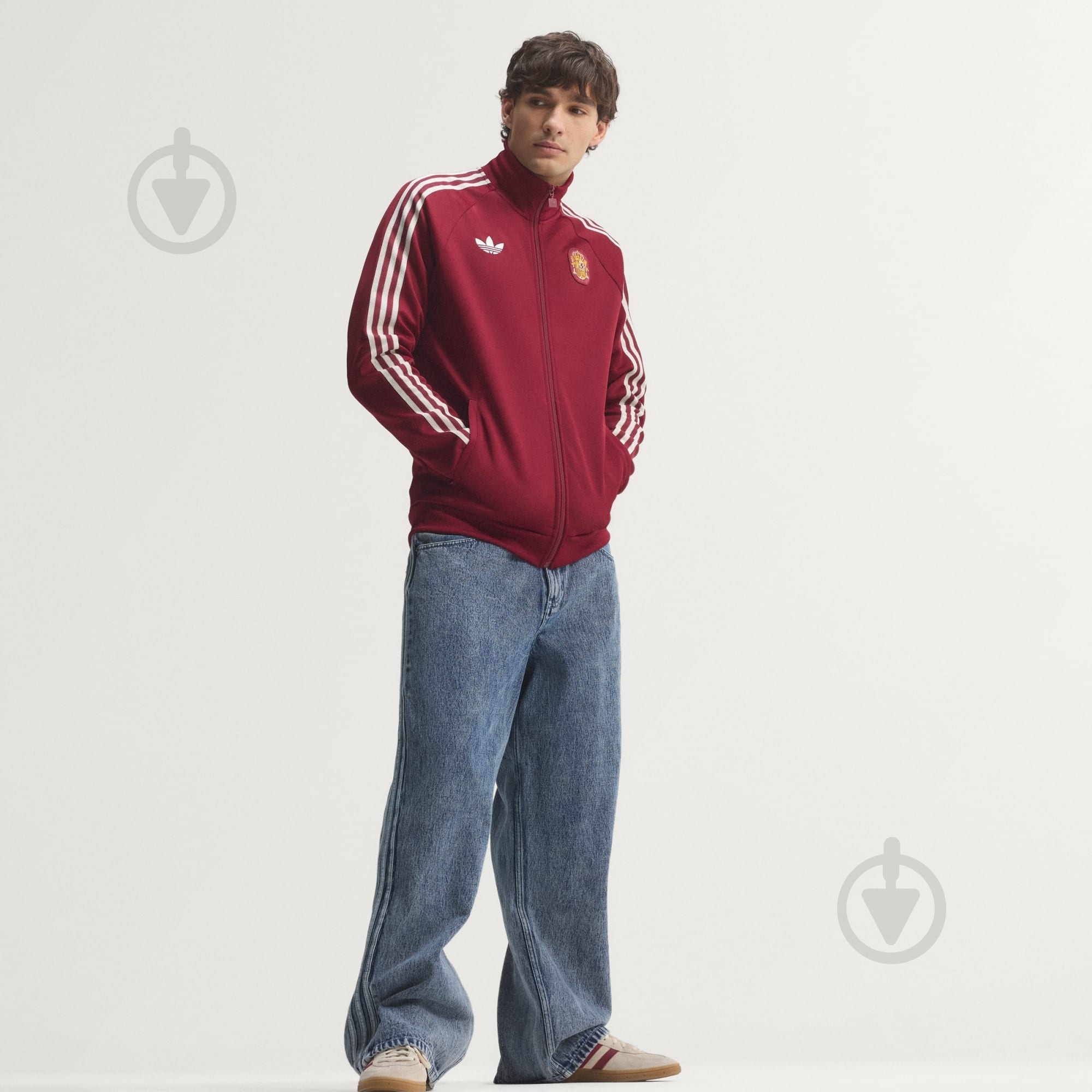 ᐉ Куртка мужская Adidas FEF OG TT TECOBU JZ2254 р.2XL бордовая