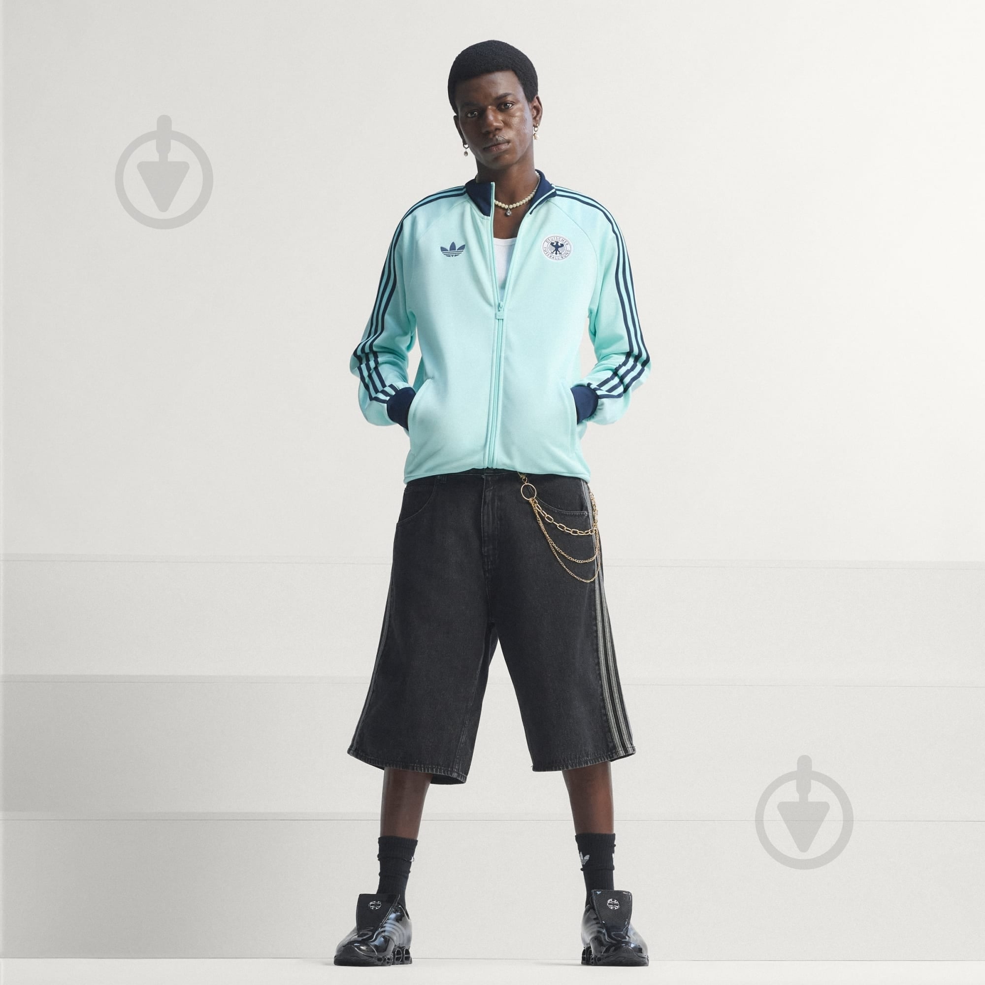 ᐉ Куртка чоловіча Adidas DFB OG TT SEFLAQ JZ9340 р.2XL блакитна
