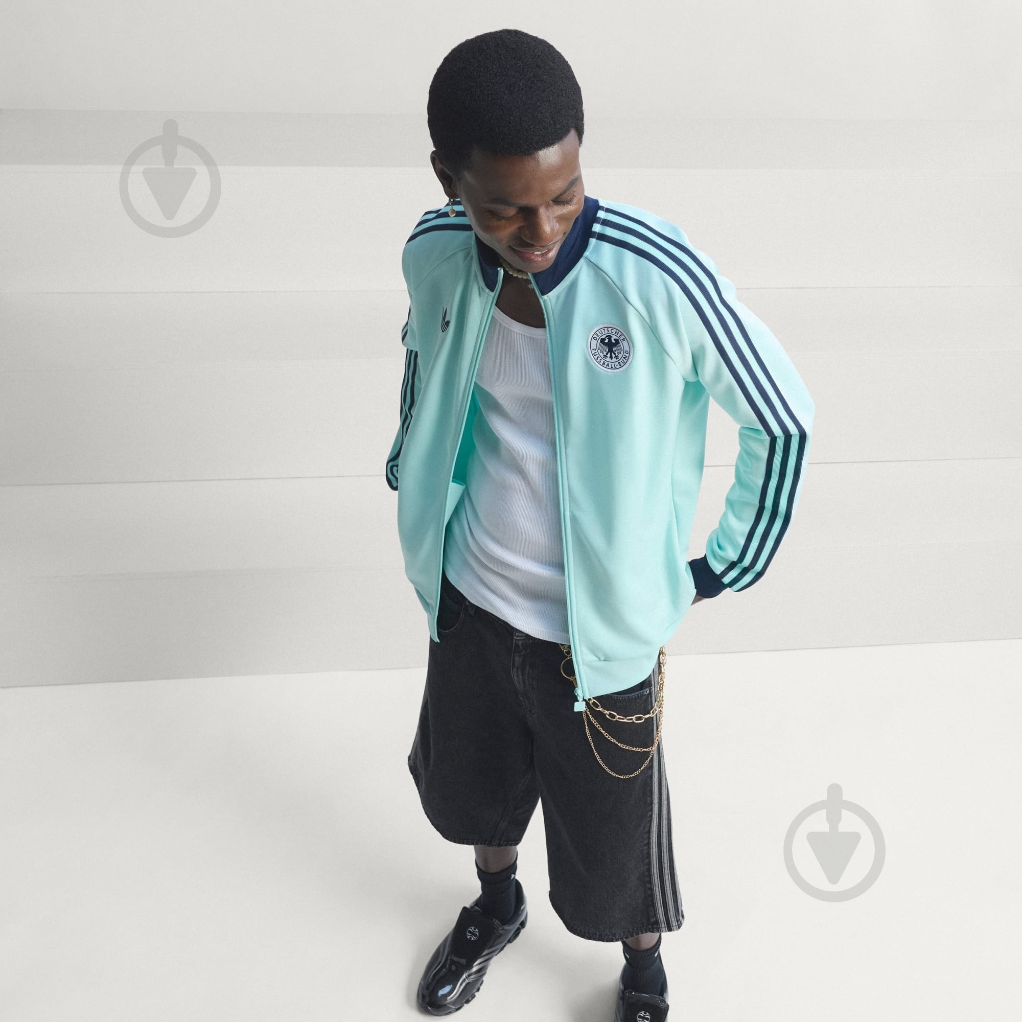 ᐉ Куртка чоловіча Adidas DFB OG TT SEFLAQ JZ9340 р.2XL блакитна