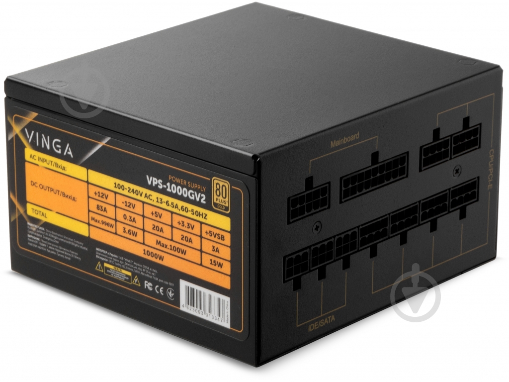 Блок питания Vinga VPS-1000GV2 1000 Вт - фото 3