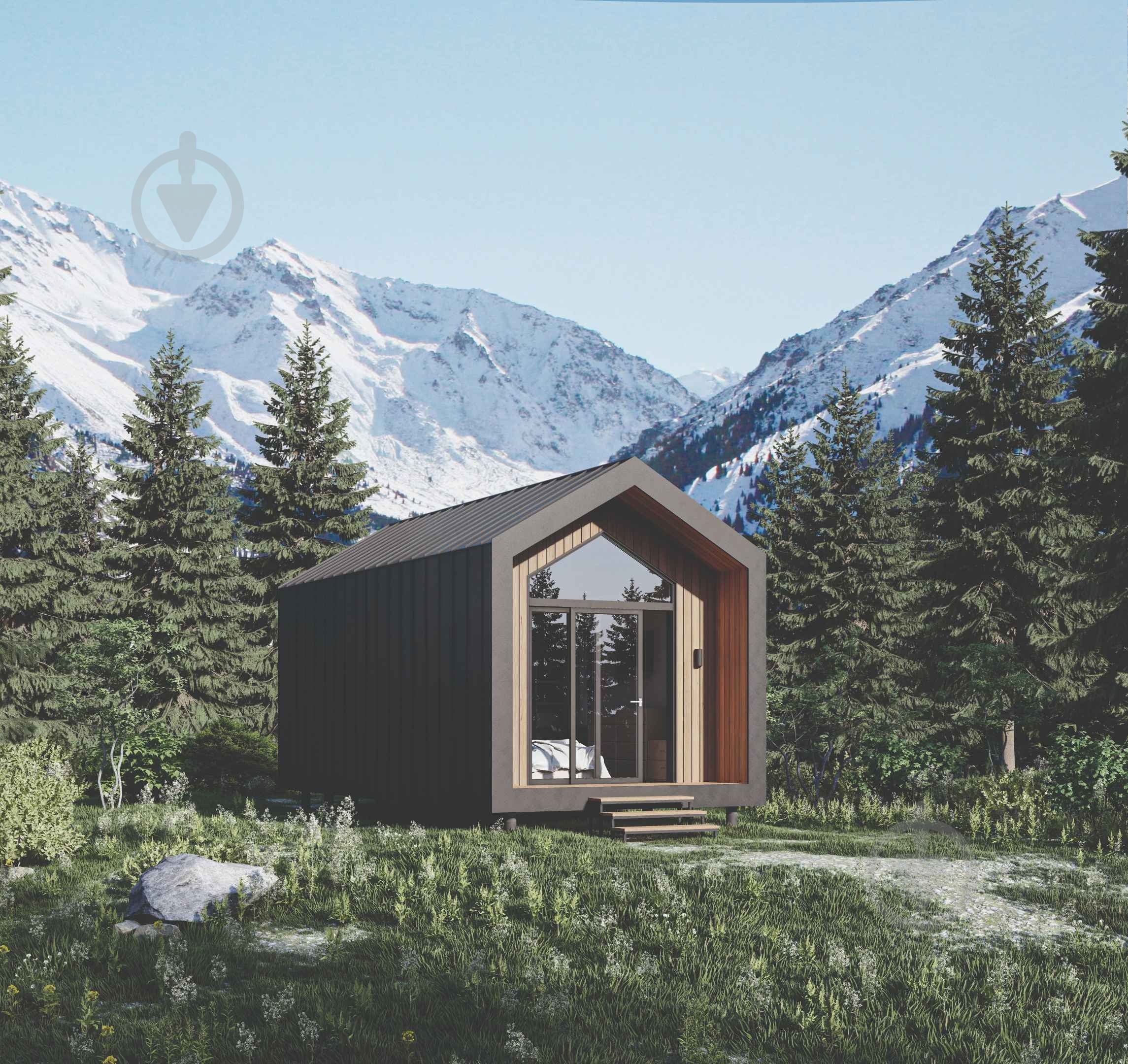 Модульний будинок енергоефективний HUT 3.0 зі зовнішнім оздобленням - фото 1