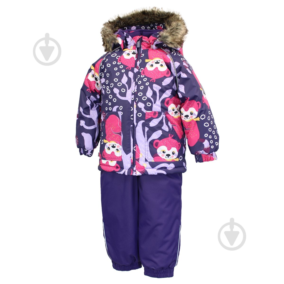 Комплект дитячого одягу для дівчаток HUPPA AVERY темно-ліловий/із принтом 41780030-93473-092 - фото 1