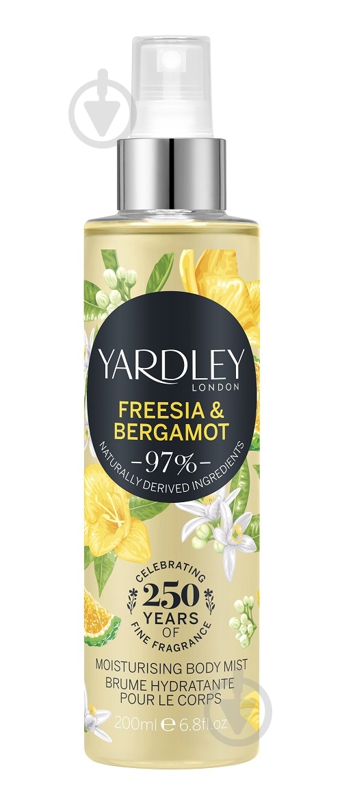 Спрей для тіла Yardley Freesia & Bergamot 200 мл - фото 1