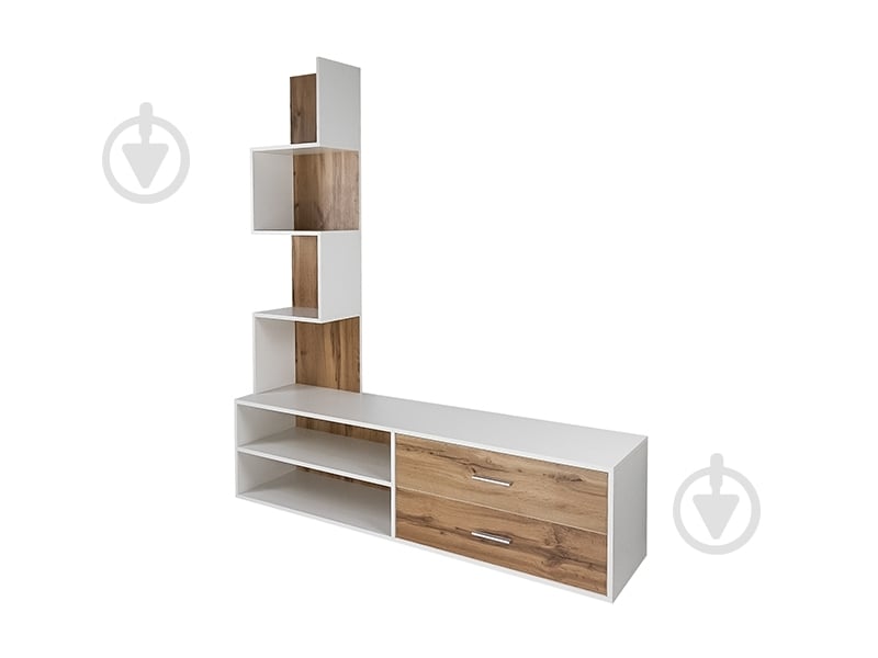 Стенка Afina DC дуб тахо/белый - фото 1