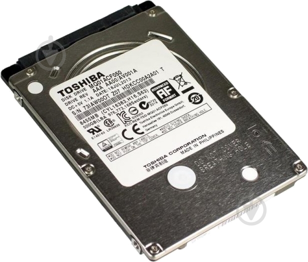 Жорсткий диск TOSHIBA 500 ГБ 2,5" SATA III (MQ01ACF050) - фото 1 Жорсткий диск TOSHIBA 500 ГБ 2,5" SATA III (MQ01ACF050) - фото 1