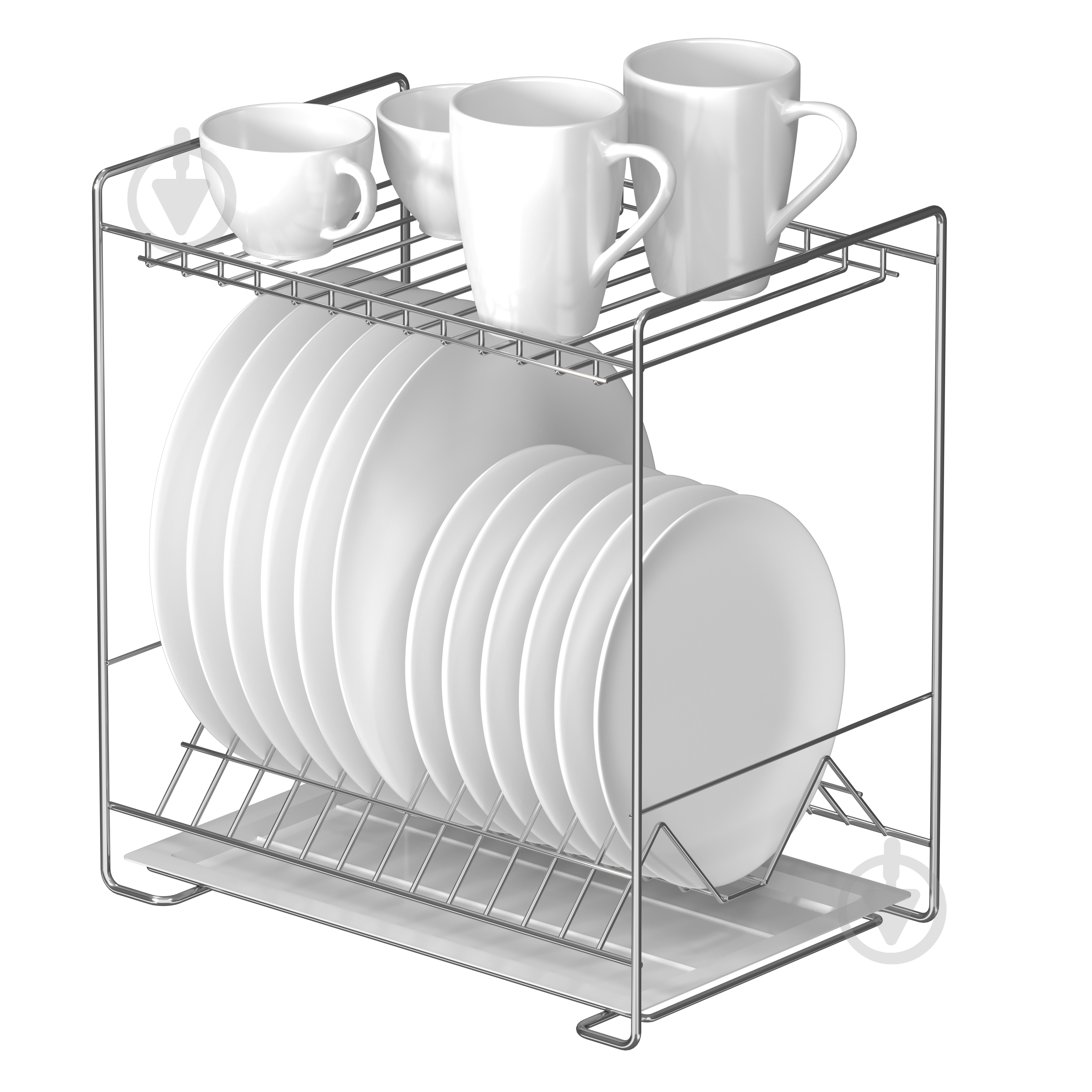 Сушилка для посуды Метал-Стиль двухъярусная (СП24122) - фото 1