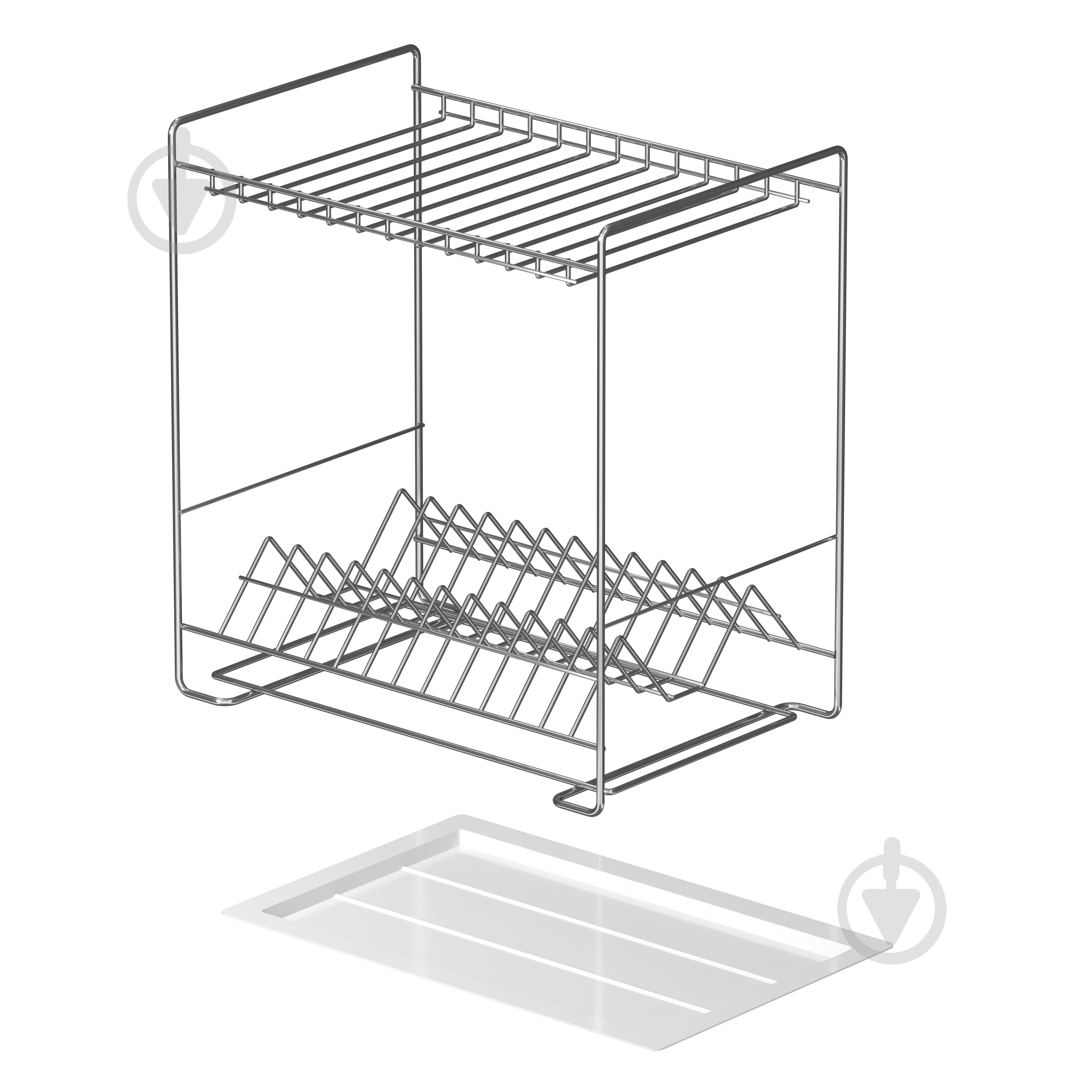 Сушилка для посуды Метал-Стиль двухъярусная (СП24122) - фото 3