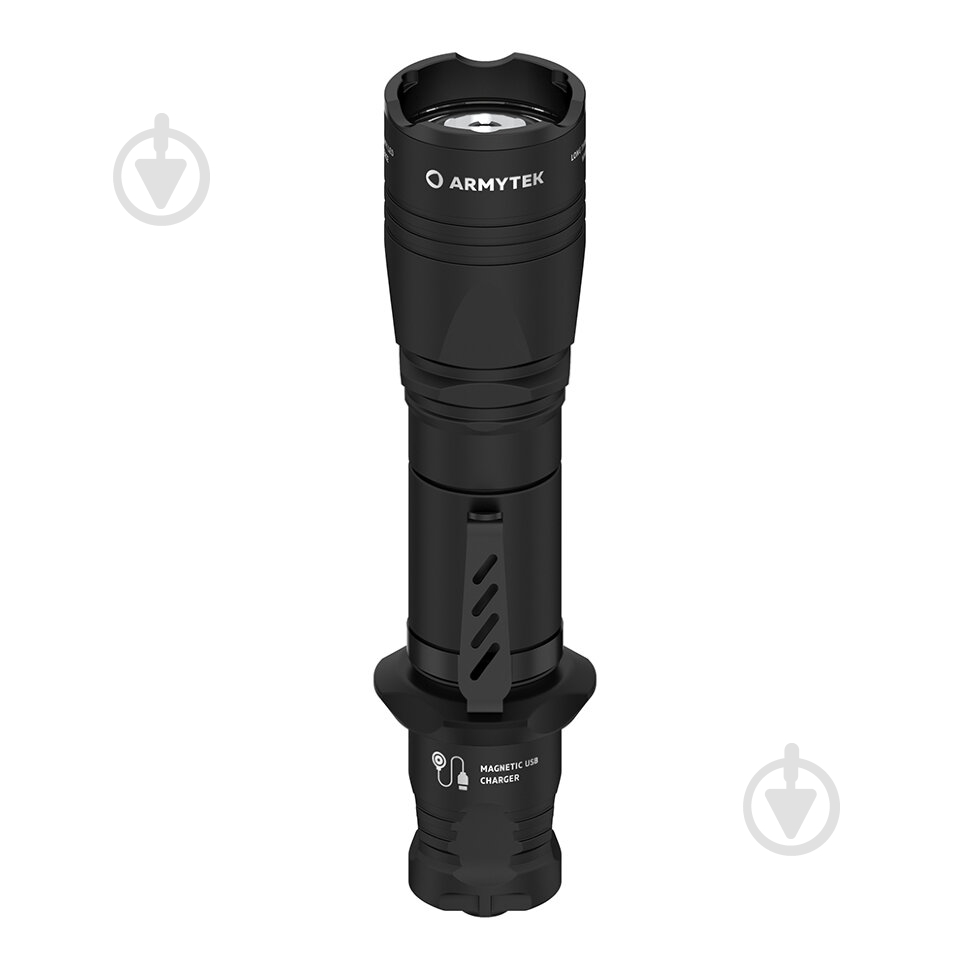 Фонарик Armytek тактический Dobermann Magnet USB White черный - фото 1
