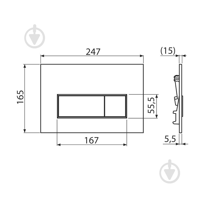 Панель смыва Alca Plast M578 - фото 2