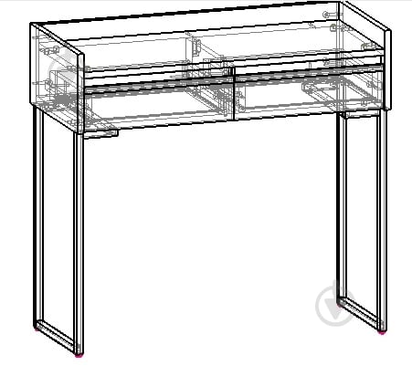 Столик туалетний Вісент 2ш ГБ03 900х850х400 мм кашемір / мармур чорний - фото 2 Столик туалетний Вісент 2ш ГБ03 900х850х400 мм кашемір / мармур чорний - фото 2