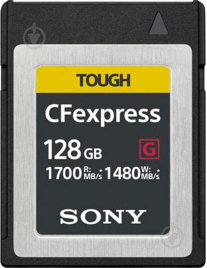 Карта пам'яті Sony CFexpress 128 ГБ (CEBG128.SYM) Type B - фото 1