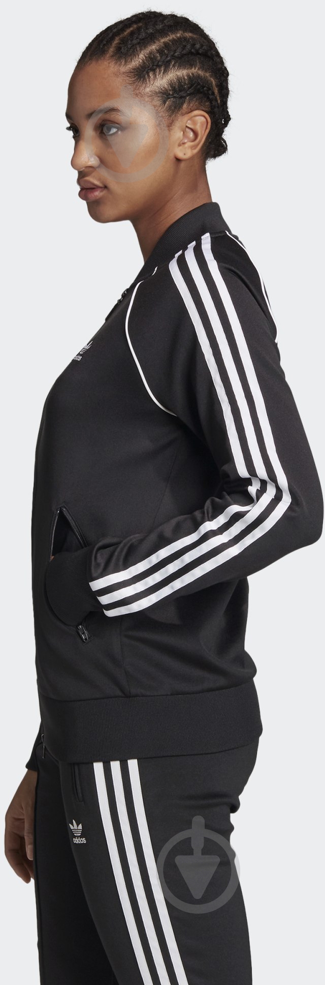Джемпер Adidas SST TRACKTOP PB GD2374 р. 34 черный - фото 2 Джемпер Adidas SST TRACKTOP PB GD2374 р. 34 черный - фото 2