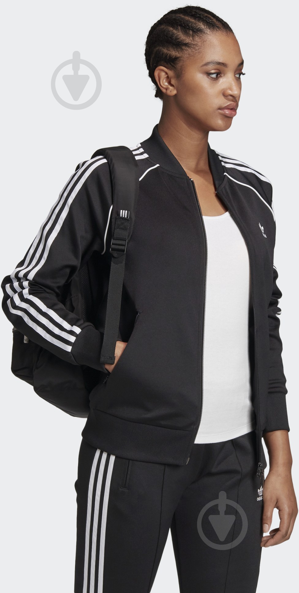 Джемпер Adidas SST TRACKTOP PB GD2374 р. 34 черный - фото 4 Джемпер Adidas SST TRACKTOP PB GD2374 р. 34 черный - фото 4