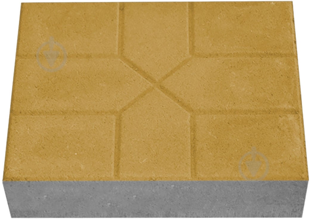 Тротуарная плитка TAMARIN Снежинка 200х250х60 желтая - фото 1 Тротуарная плитка TAMARIN Снежинка 200х250х60 желтая - фото 1