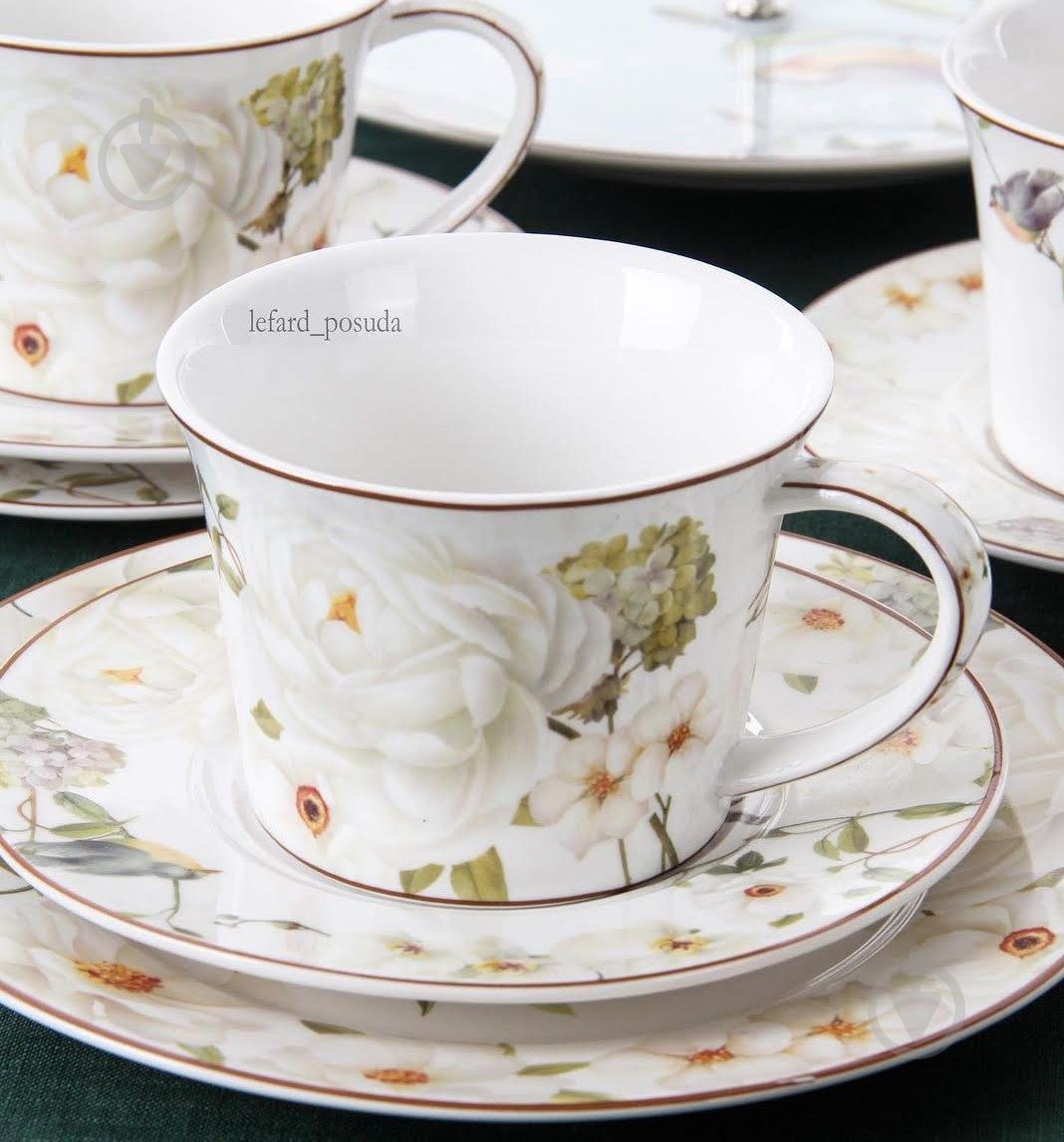 Чашка с блюдцем Lefard 924-252 райский сад - фото 3