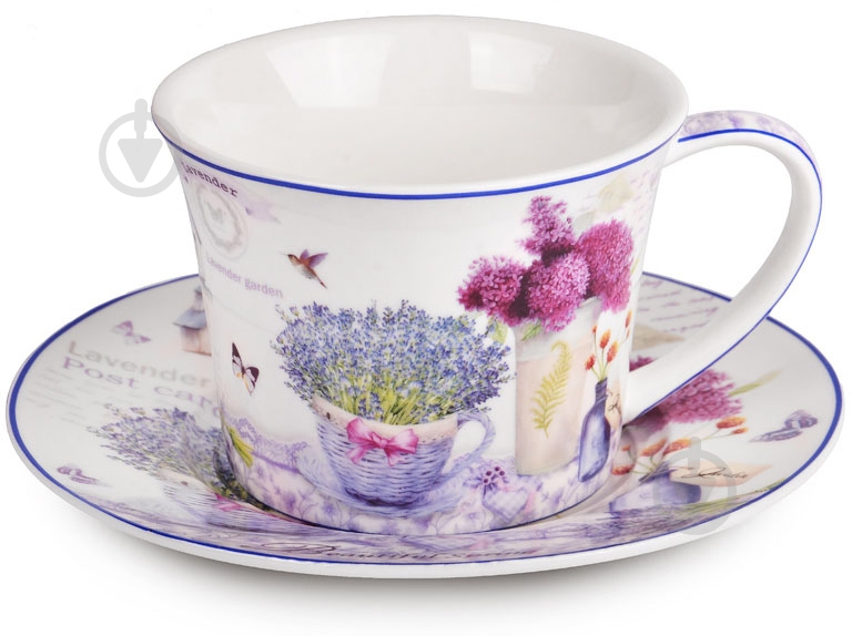 Чашка с блюдцем Lefard 924-251 Лаванда - фото 1