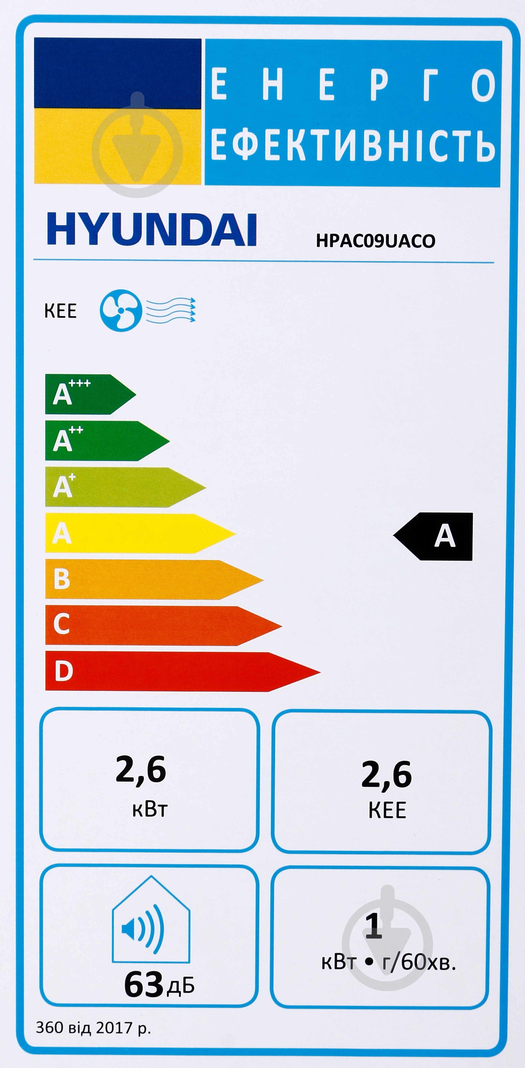 Кондиціонер Hyundai HPAC09UACO - фото 9