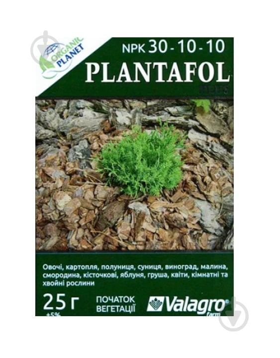 Удобрение Valagro Плантафол старт 30+10+10 25 г - фото 1