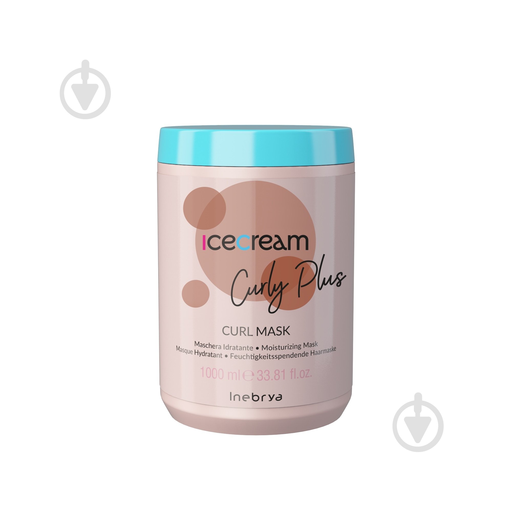 Маска INEBRYA Curly Plus для вьющихся и химически завитых волос 1000 мл - фото 1